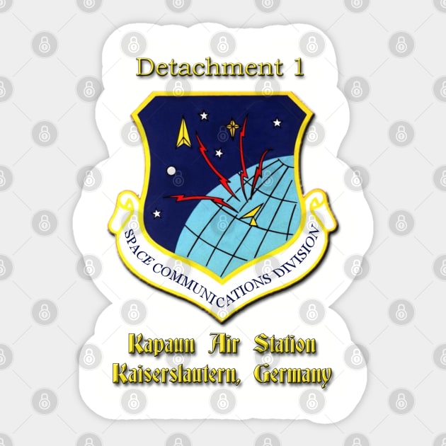 Det 1 Space Comm Division Sticker by VoodooNite